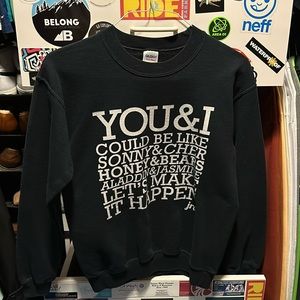 YouTube JR Aquino By Chance You and I Lyrical Sweatshirt | Mens Small | Black